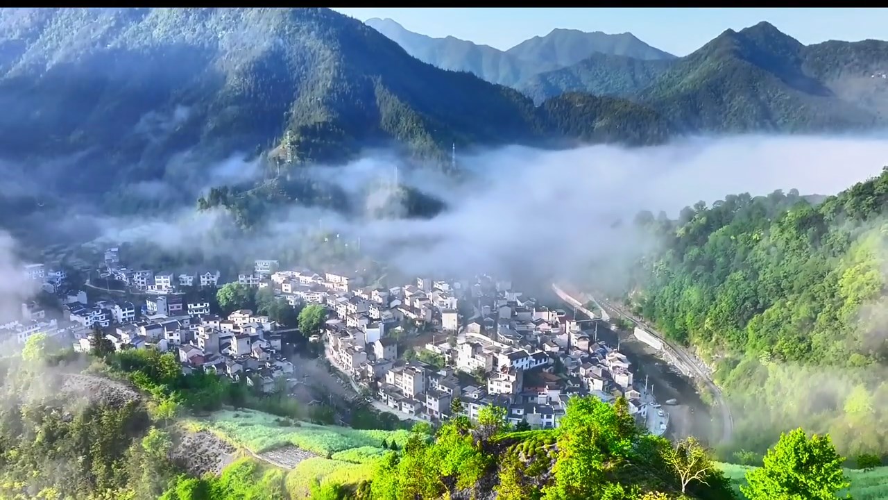 大洲源网红打卡点庙前村